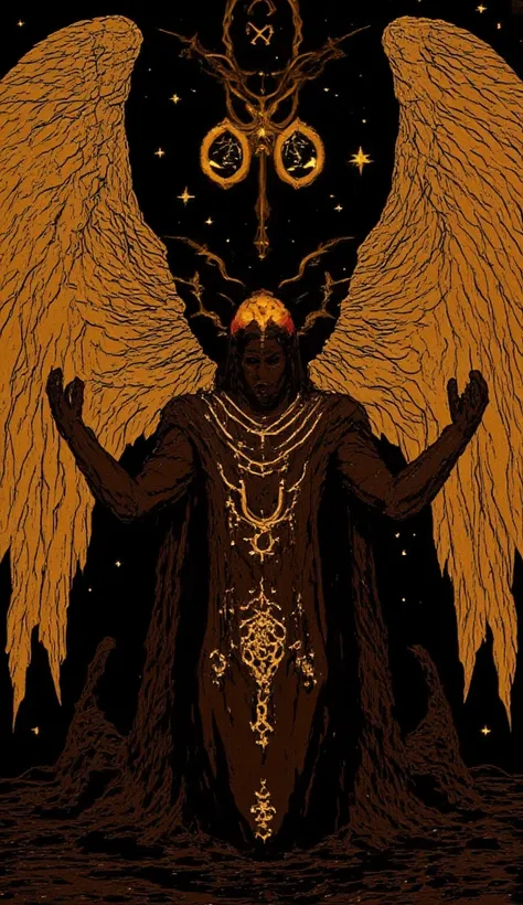 black male with golden chains floating outer space looking awesome
,
(( 1 man, solo, petite, long dreadlock hair, beautiful, armour, ))
,
((( )))
,
(((Glowing eyes, yellow eyes,  )))
,
(( ))
,
(( ))
,
(((  Wings, glowing wings,)))
,
()