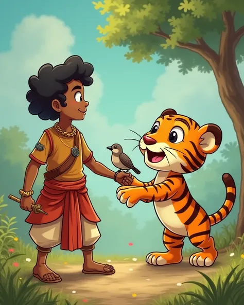 Ajay, who is known for his strength, sets off to fight a tiger that has arrived in his village. A small bird offers its assistance, but Ajay doesn’t believe it can make a difference. How does the bird prove that even the smallest ally can make a big impact...