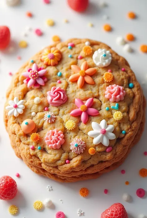 Create a cookie of any realistic flavor and with many ornaments and it stands out. I think that you have unusual ornaments but that are food. 