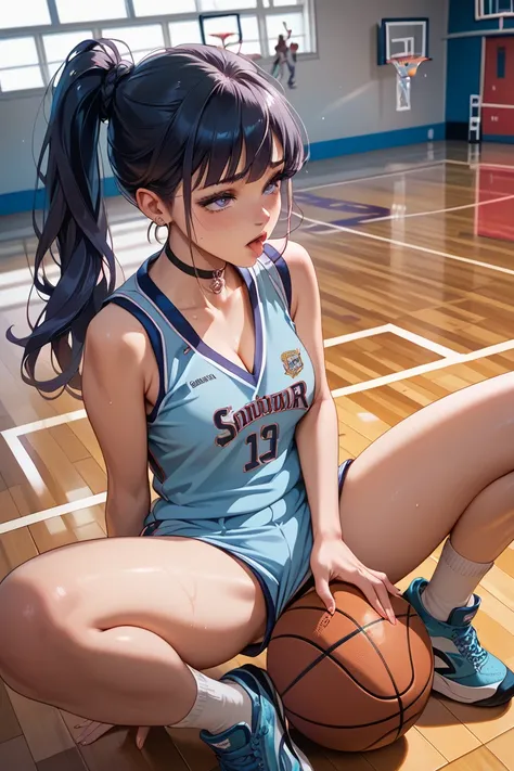 Girls in the basketball club are masturbating in uniforms