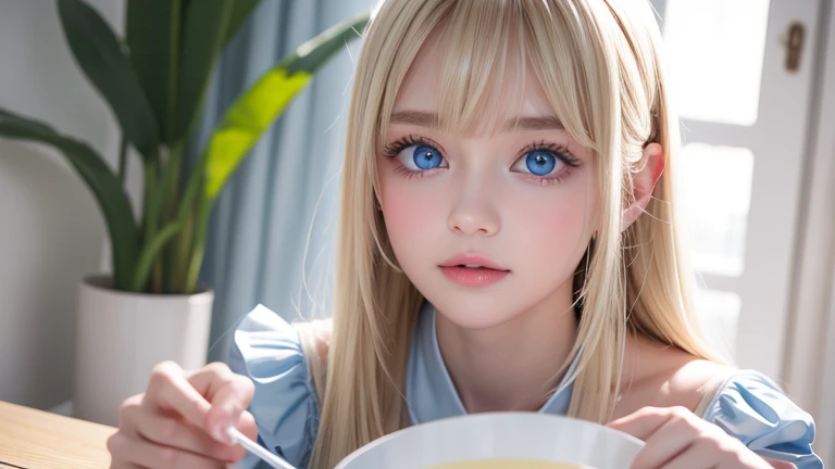  photorealism、 top quality、超A high resolution、picture、 A photo of a very beautiful girl born in Northern Europe、Extraordinary, Ultimate Beautiful Girl 、 cute and beautiful face details、( Pueros Face _v1:0.008)、美しいbangs、 Alice in Wonderland、、Radiant, fair, ...