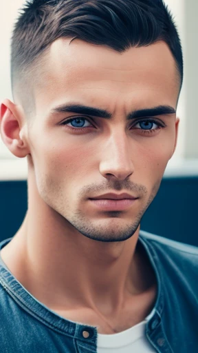  A Karaite Man with short hair focusing on the face 