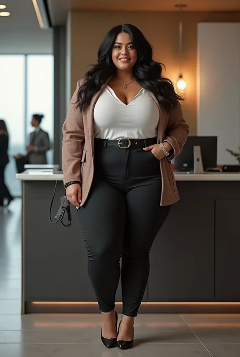 realistic wide big tights plus size pawg recepcionist
