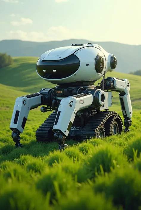 3D realistic Autonomous farming equipment with the brand name :## "VIRTUSCOPE"  , 