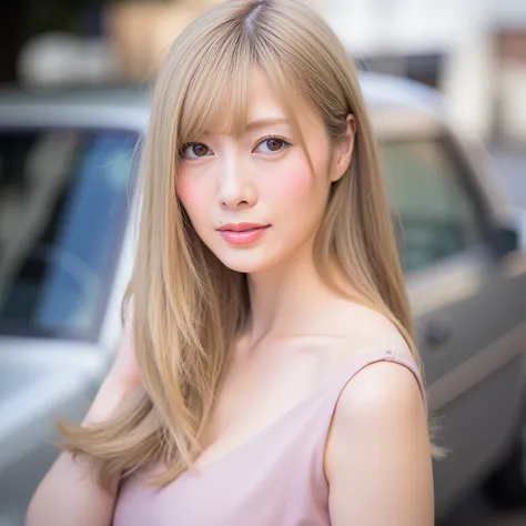   高解像度の若い日本人女性アイドルの高解像度 photos「Cuckie 」 photos,  alone,   girl,   wearing a dress with shoulders out  ,   focus on faces ,   face up,  Watch video  ,    pale skin on a street car,   detailed face,  fine grain ,   seductive eyes,    natural cosmetics  ,
 lo...