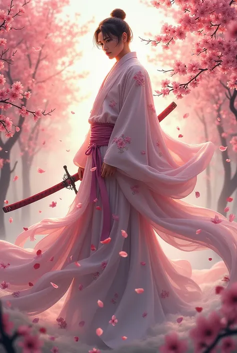 Create a Sakura-like sambo-like Bankai but much more handsome