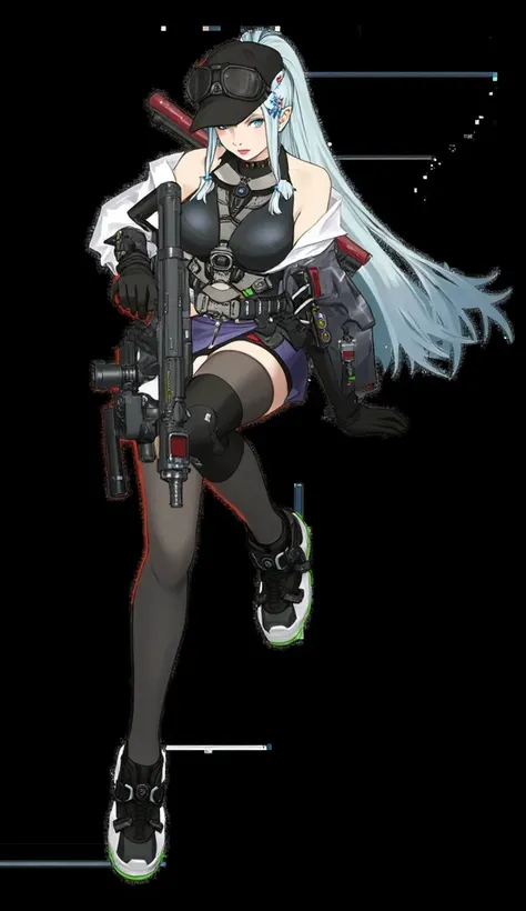 "Uma personagem estilo anime, Klukai de Girls' Frontline 2: Exilium." Background Dinamico.