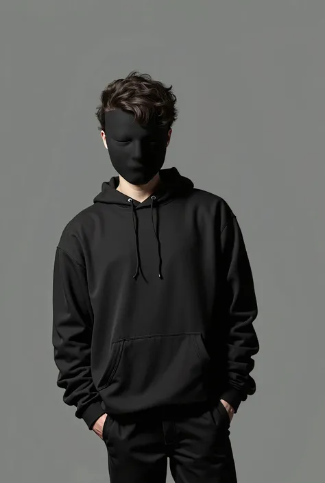 Put on hoodie in black color 