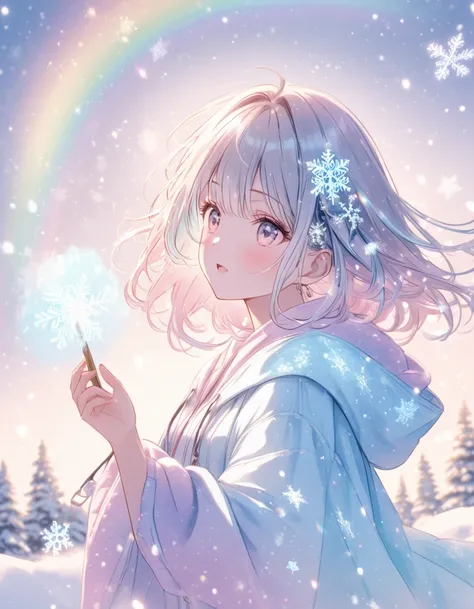  Pastel 、Tumblr、holography、 Pastel Fade Effect by Ayako Rokkaku 、 snow background、 Heavenly Background 、 Fluttering Snowflakes 、 Snowflower 、Background Pastel 、Glowing Snow 、 Snowflower 、 Bokeh Rainbow Accent 、 Falling Snowflakes 、 A slightly ironic 