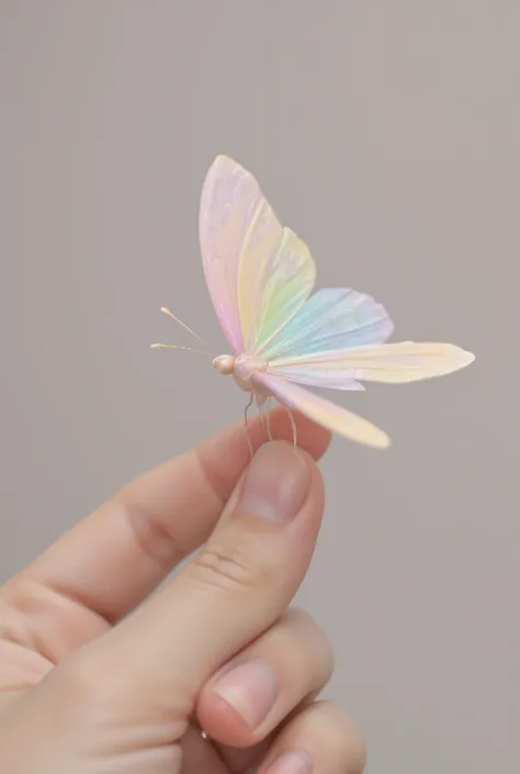 Butterfly in fingers