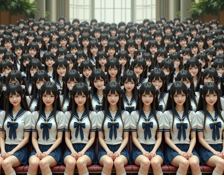 (Super beautiful japanese cosplay cloning girls), 
(Super Best masterpiece, 16k, RAW,  Max Image Quality,  Ultra High Resolution,  Very detailed and precise, super high image quality ), 
 I'm such a beautiful real Japanese super busty girl, A beautiful fem...