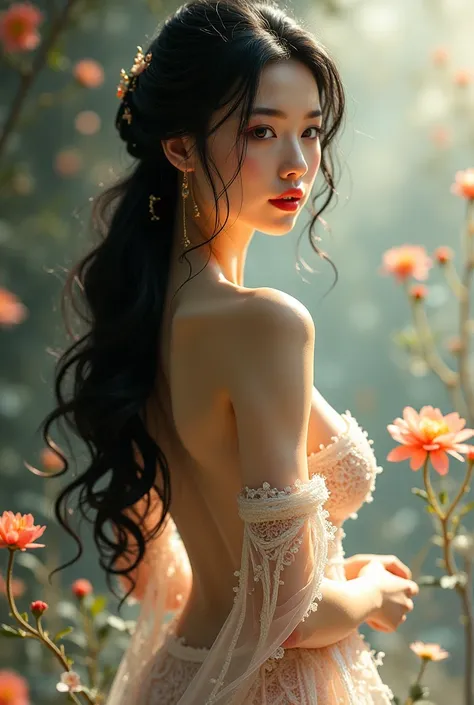 Vietnamese beauty, sexy beautiful, fantasy girl, dream girl, whole body, nsfw.