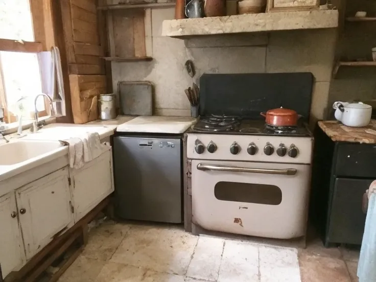 Old classic coal hob inherited from generation to generation. A very well-maintained, beloved old oven in the country home.