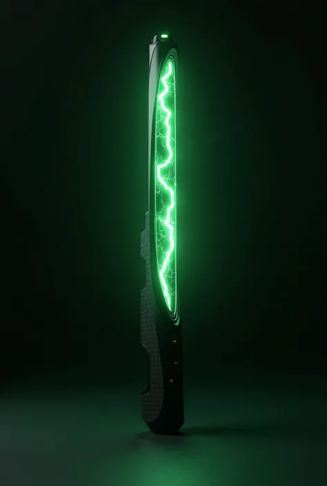 Black Kpop lightstick with green thunder inside 