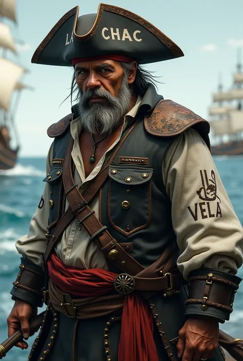 Pirate Soldier . That you have written on your Chac hat in large print. And on the vest I have La Vela written in large print