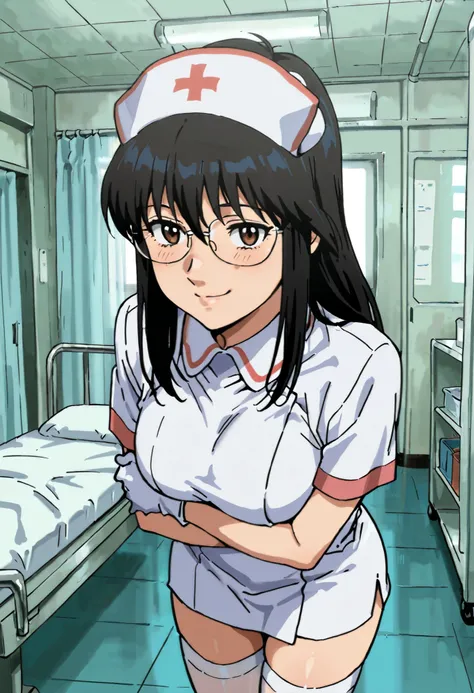 Score_9, score_8_up, score_7_up, source_anime, IppoIimuraNew, black hair, long hair, choppy bangs, brown eyes, glasses, rimless eyewear, (best quality), (high quality), {masterpiece}, extremely delicate and beautiful, ultra-detailed, beautiful detailed eye...