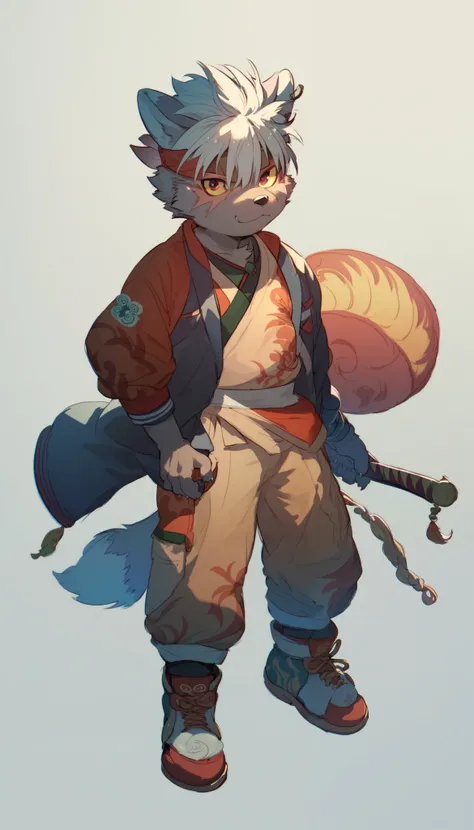 score_9, score_8_up, score_7_up, score_6_up, score_5_up, tadatomo_Housamo_Tokyo Afterschool Summoners,High Quality, Alone, furry, anime, full background, shota, full body, modern clothes