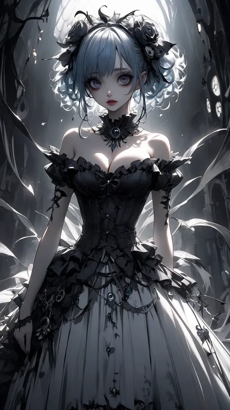  Tim Burton Style、It&#39;s real、Light color、cleavage