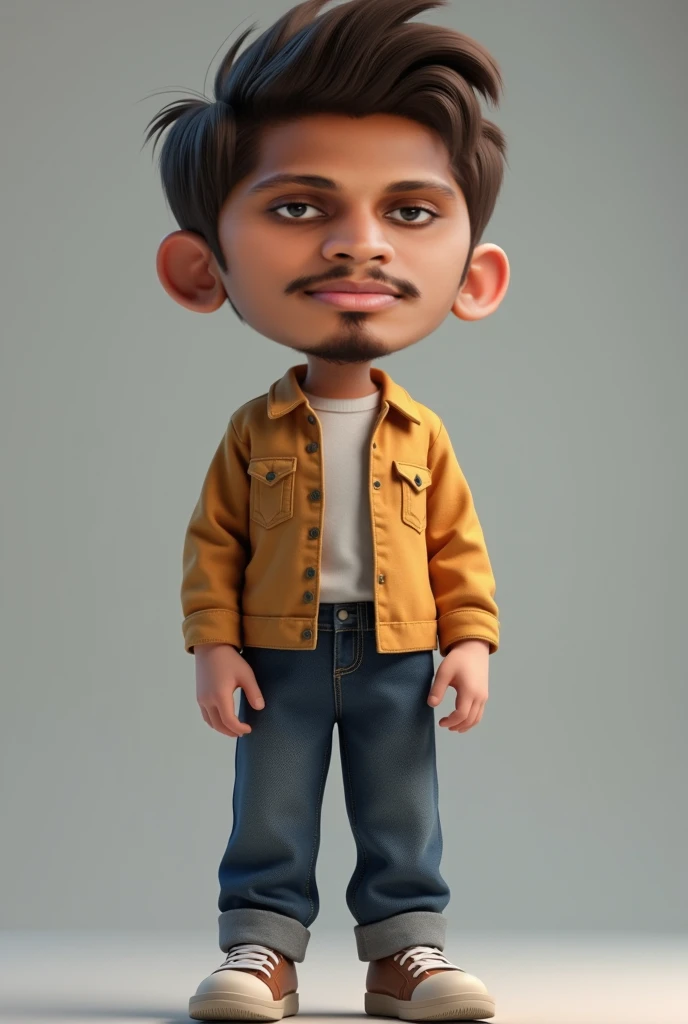 Create an ultra-realistic 3D 25-year-old boy character that is an exact replica of the person in the provided photo, capturing every fine detail, including facial features, skin texture, hair, and expressions with lifelike accuracy. The character should ha...