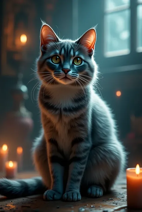 harry potter cat with a magical power