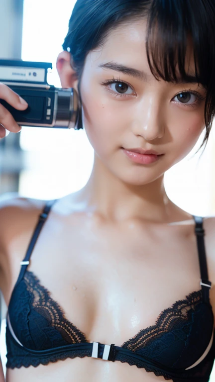 ((Cinema Lighting),( natural light),(High Artistic Quality),( artistic),( Genuineと見分けがつかない ), ((nsfw:1.4)),  RAW Photo,Genuine,Genuine, high res, RAW Photo, masterpiece,  beautiful,  1 girl, teen girl with a cute face like a Japanese idol、((Baby Face:1.5、S...