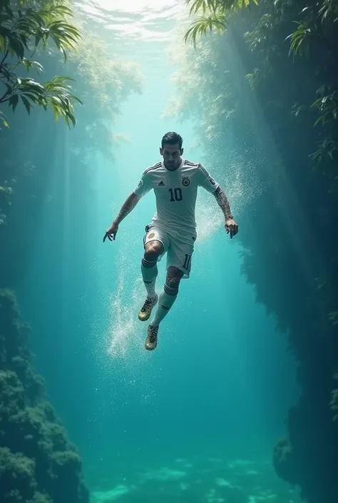 Messi swims