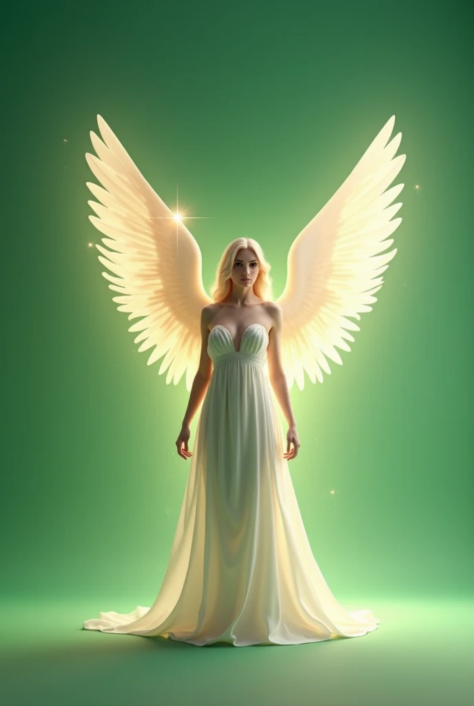 Angel、
Please make the background a solid green color with no unevenness。