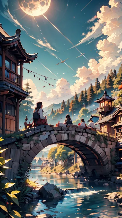 A masterpiece from EbonyGoldAI, 最 high quality,  high quality,  high res, ((( beautifully detailed sky ))), Spectaculareur, Cottage, Spectacular(Spectacular,  amazing), vision(View),  amazing光景,   high definition , (( Best Shadow)),  by Nomi, nature, scene...