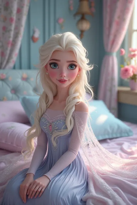 elsa in dreamy Wordrob room 