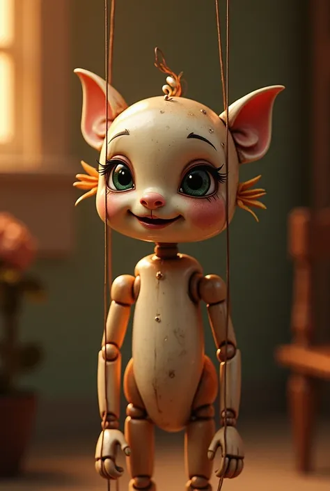 cute marionette puppet