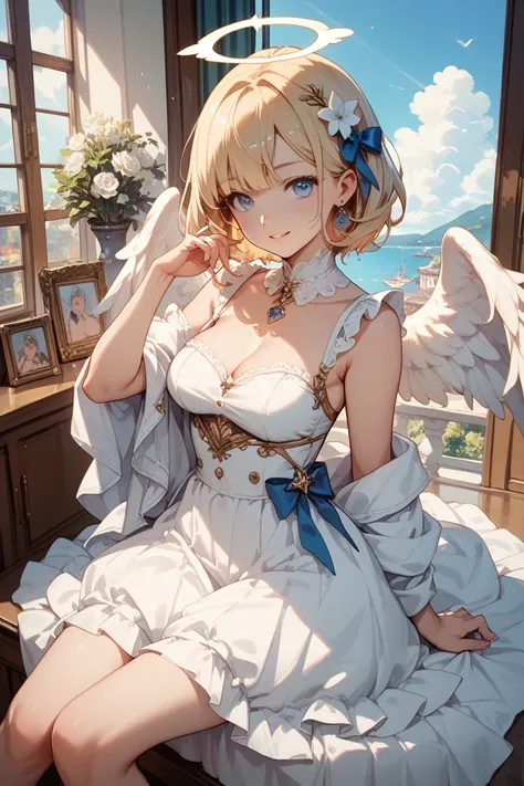 angel girl blonde anime picture