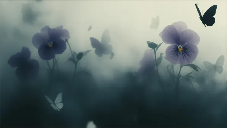  Negative Film Wind Pansies、Negative Film Wind Butterflies 々