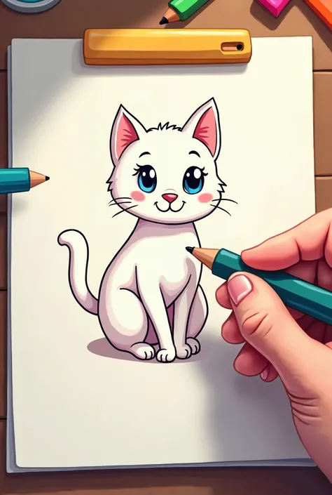  Learn to draw animals for s easily !

the introduction:
( of a happy  in front of a sketchbook with bright colors )
 Hello my little friends !  Do you like drawing? Today we will learn together how to draw some cute animals in an easy and fun way!  Prepar...