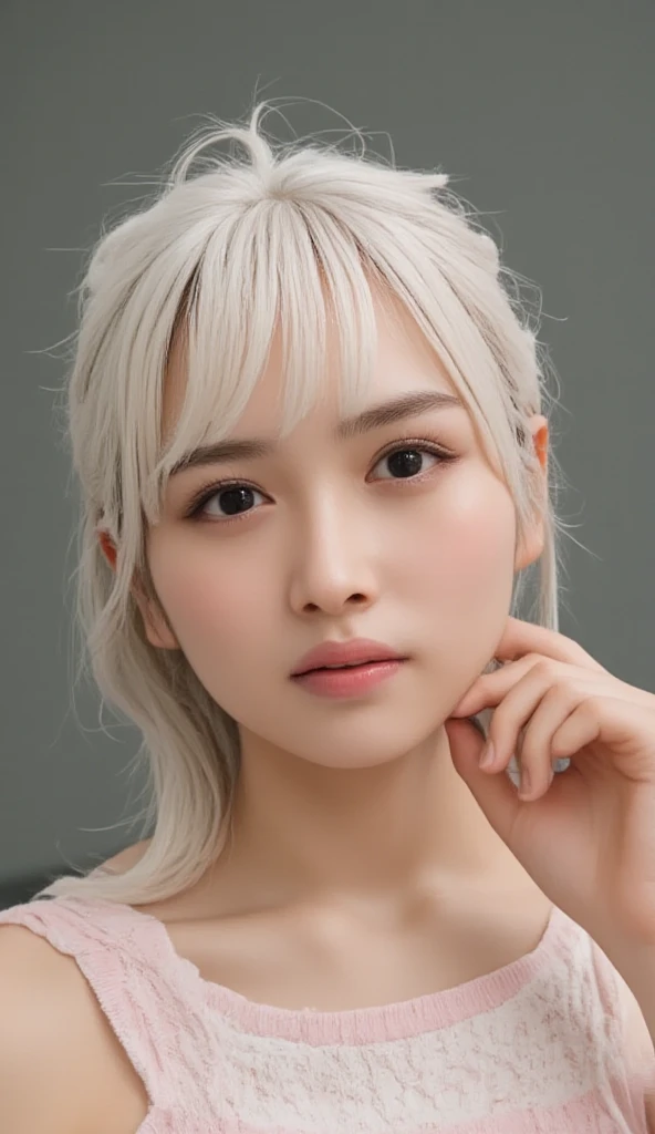 front、 short hair、 very short、 WAVE HAIR、 ponytail、 twin tails、 Bob Hair、 blonde hair 、 Silver Hair、Pink Hair Color、Blue hair color 、Yellow hair color 、 Green Hair Color 、 arranged hair、 High collar、 Inner Color 、colorful hair color、 random hair color、 hai...