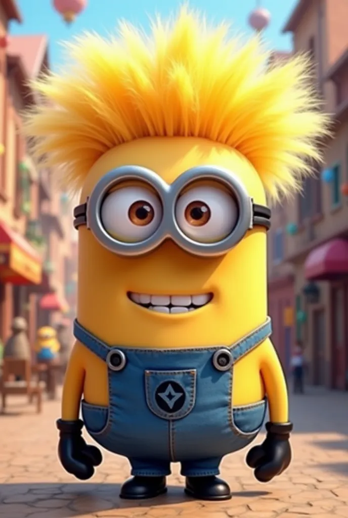 Victor from the film despicable me with blond hair