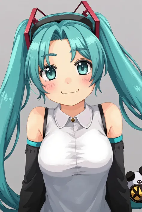 ( masterpiece、 top quality、 top quality、 Official Art、  beautiful and beautiful  :1.2)、( one girl:1.3) Hatsune Miku、 twin tails, beautiful breasts,undefined