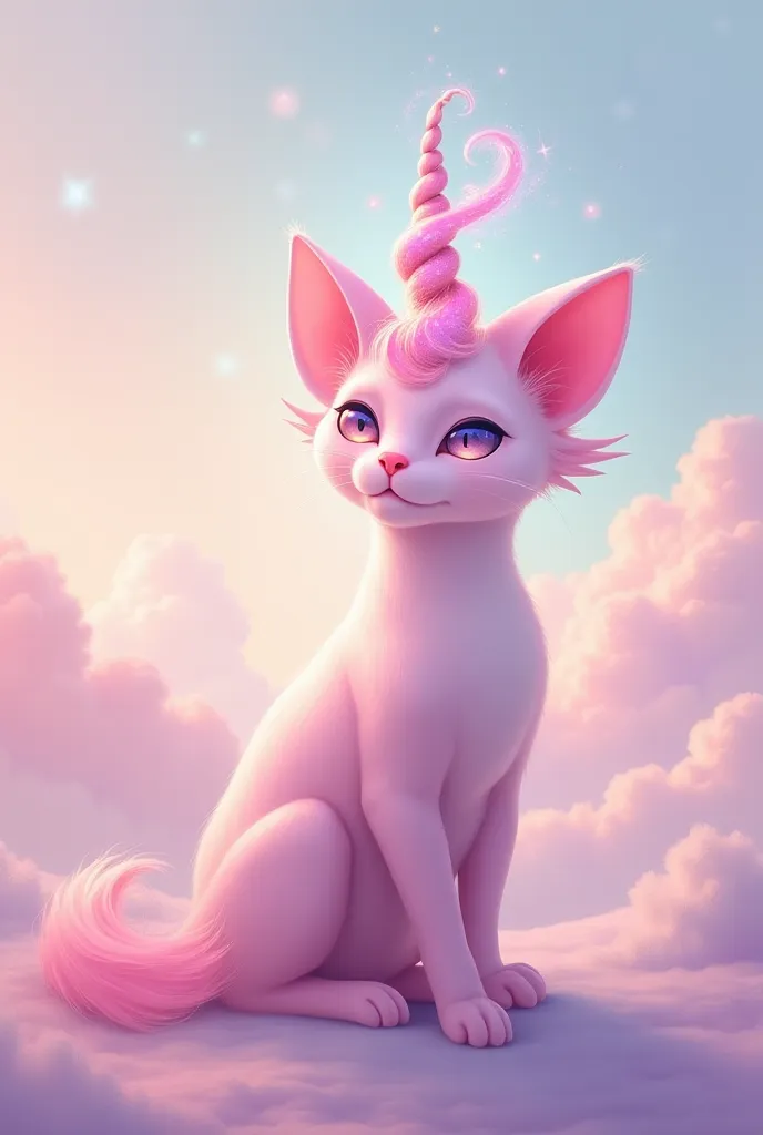 Unicorn pink cat 