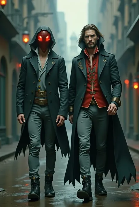 Make more evil, only wear black and red, one has more black and other more red.
Make them more fantasy character