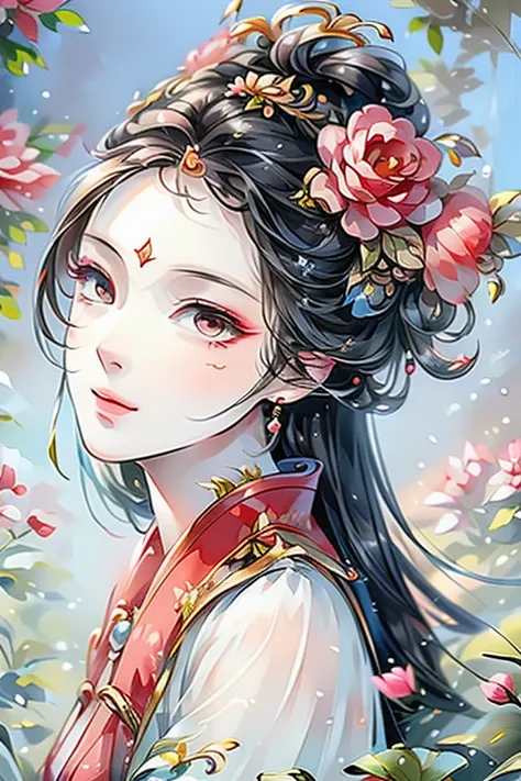 👧💋💋💖💖😊😊🌹   free drawing style full of peace and harmony 、Perfect face 、 smiles、 slit eyes、 perfect style 、 perfect art 、 high definition、