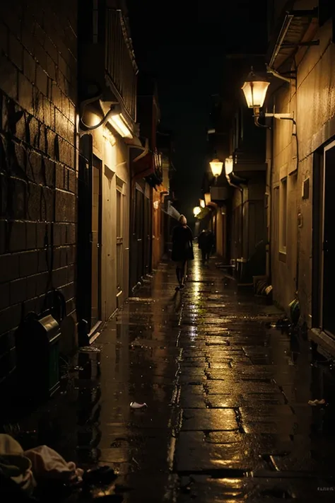  One of the small alleys that Moalina used to walk to her contract looked more gloomy than usual.  The light from the street lamp shines only partially ,  creates a long shadow that twitches between the walls of the old building .  The smell of rain mixed ...