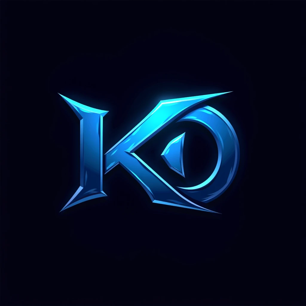 "I require a groundbreaking eSports logo featuring the letters 'KO' that redefines excellence in gaming branding. This design should seamlessly blend an electrifying sky blue with an opulent black for an unparalleled contrast. The logo should incorporate a...