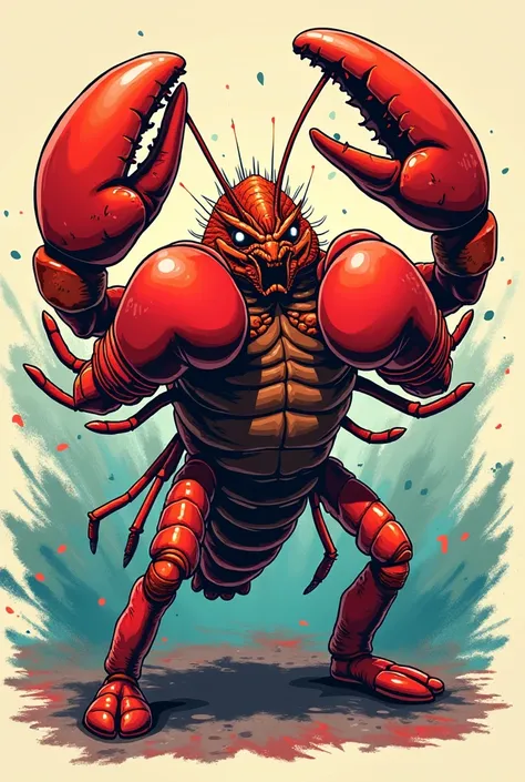 Boxing lobster idea for a shirt.