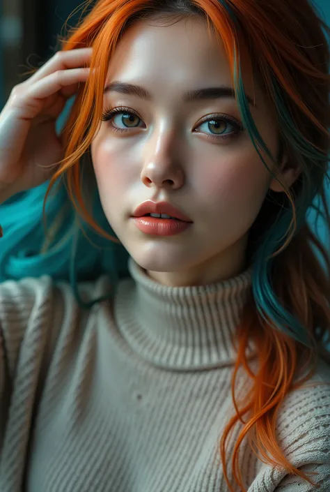 quality,16k, masterpiece, realistic, ((Photorealistic realism)), Hyper high resolution, ((Hyper insanel quality, epic masterpiece, intricately detailed digital art)), ((focus on extremely Realistic Proportion Body:1.3), Asian woman, ((sharp focus, no blurr...