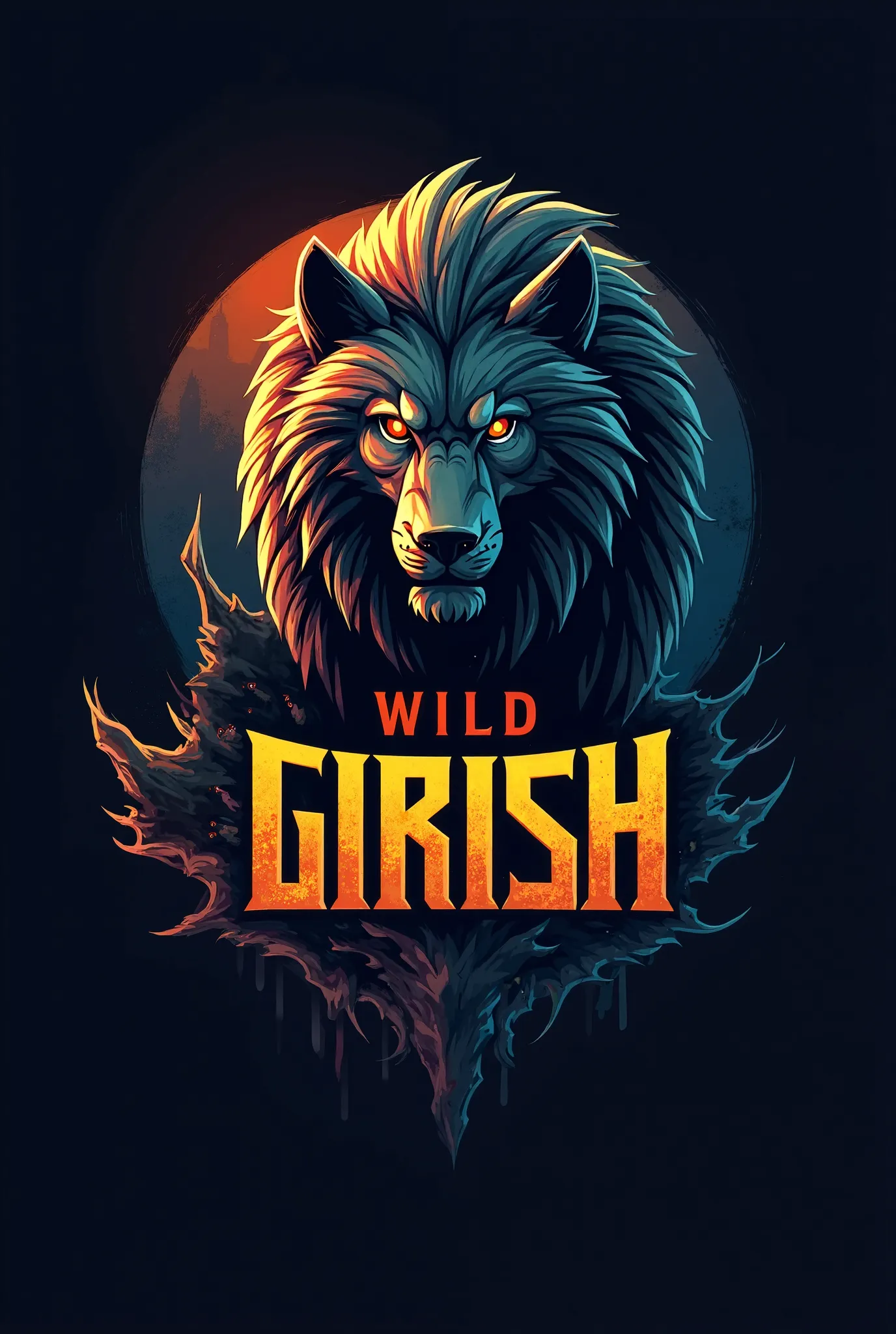 Gaming logo name Wild Girish