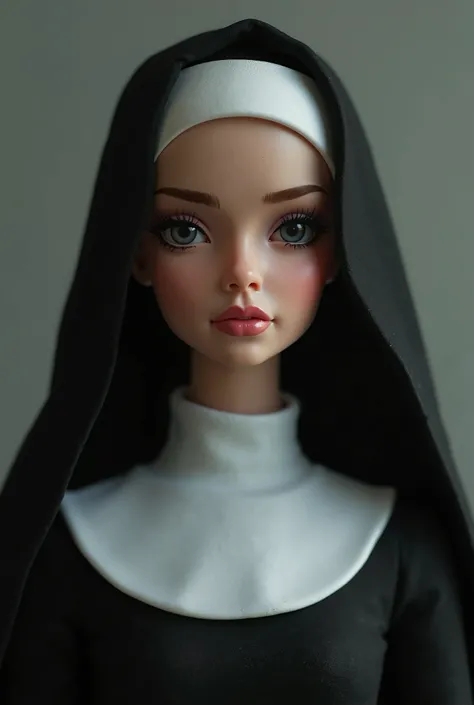 Barbie sad nun looks at me