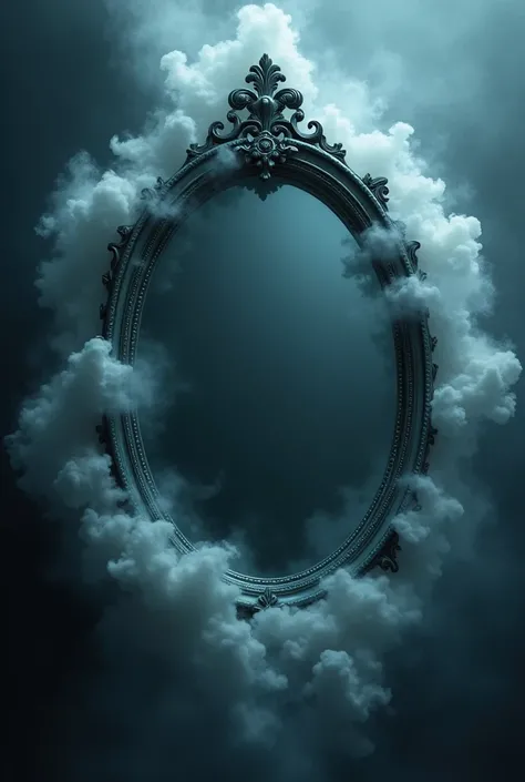 Create a mirror surrounded by smoke