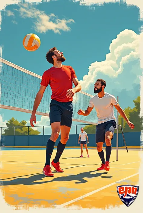 Voici une idée d'affiche humoristique pour l’entreprise EPM Peinture et Revêtement Sol en partenariat avec le Volley Ball Club de Bellaing :

Concept humoristique

Un joueur de volley est sur le terrain, mais au lieu d’un ballon, il s’apprête à smasher… un...