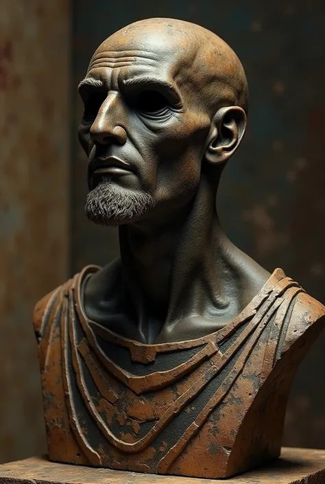  I want a realistic image of Nergal .  God of the underworld, War and the Plague .  It represented destruction and death .  The image has to show the characteristics of the Mesopotamian era and the writings. It should show only the bust.