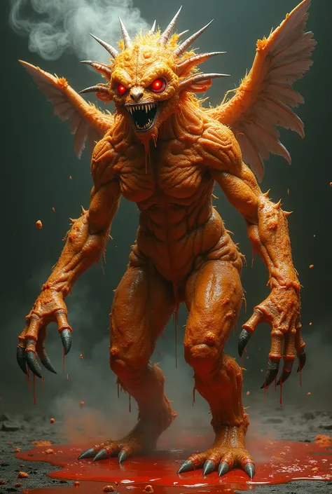 female monster of spicy fried chicken 