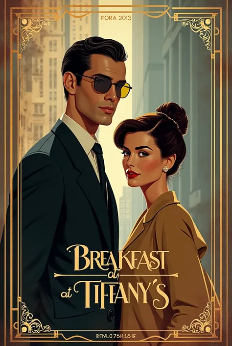 design tiffany's breakfast book with paul varjak and holly golightly on the cover
